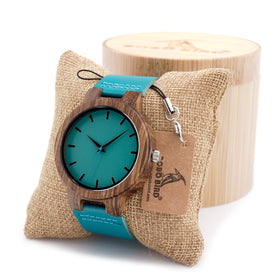 Wooden Case Analog Watch