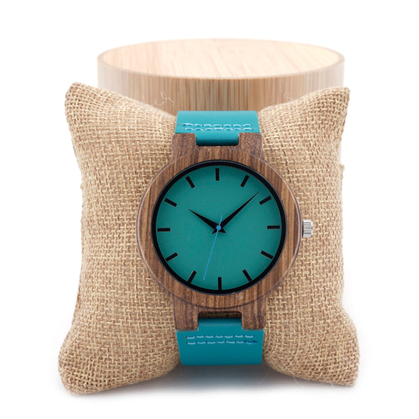 Wooden Case Analog Watch