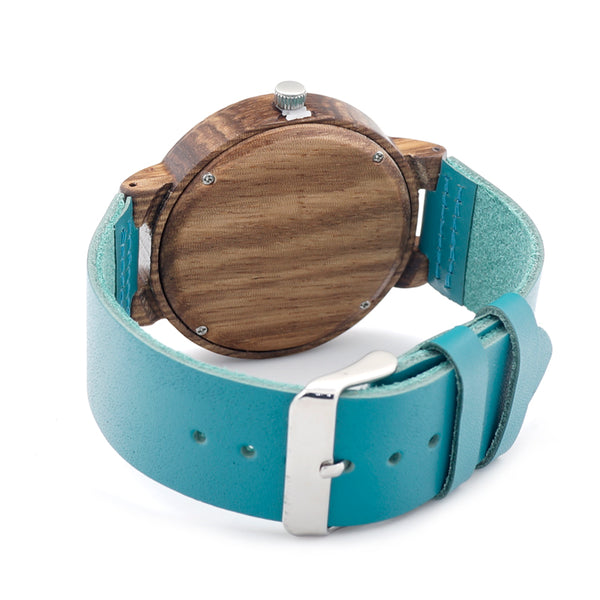 Wooden Case Analog Watch