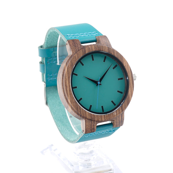 Wooden Case Analog Watch