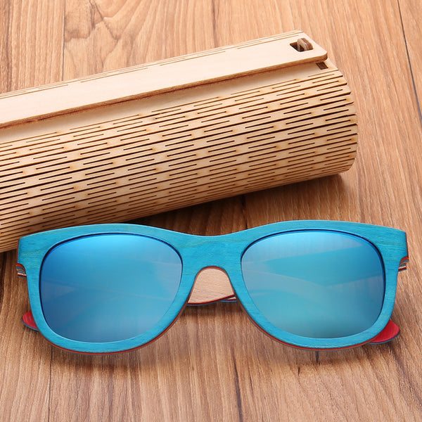 Polarized Lens Bamboo Frame Shades