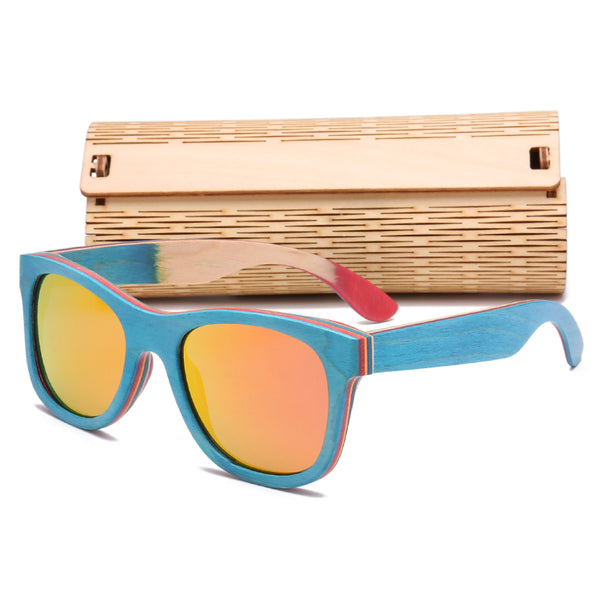 Polarized Lens Bamboo Frame Shades