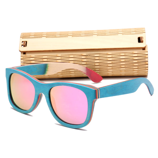 Polarized Lens Bamboo Frame Shades