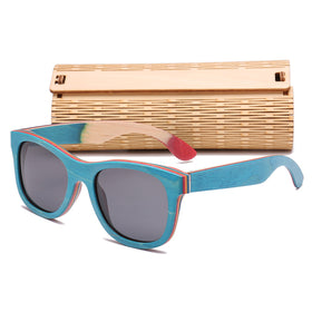 Polarized Lens Bamboo Frame Shades