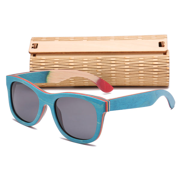 Polarized Lens Bamboo Frame Shades