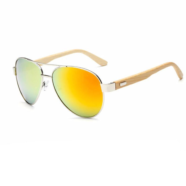 Photochromic Lens Wooden Sunglasses