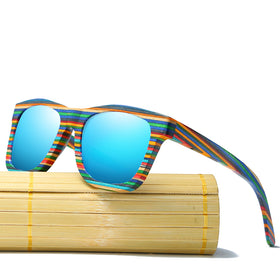 Polarized Lens Wooden Sunglasses