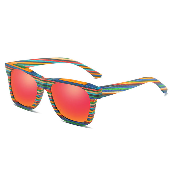 Polarized Lens Wooden Sunglasses