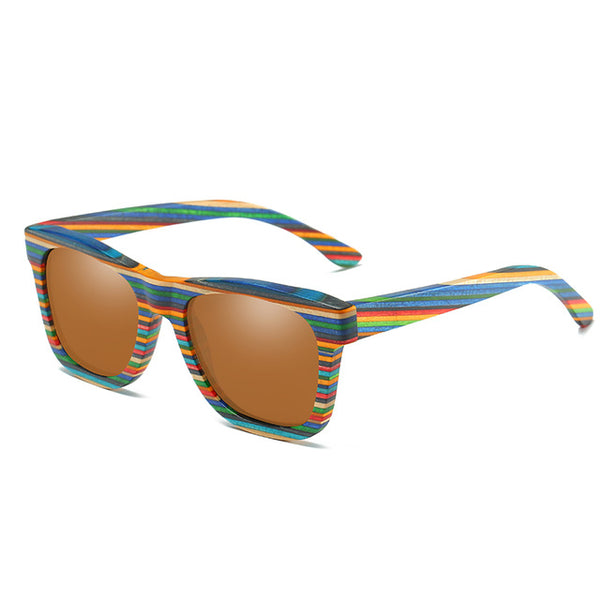 Polarized Lens Wooden Sunglasses