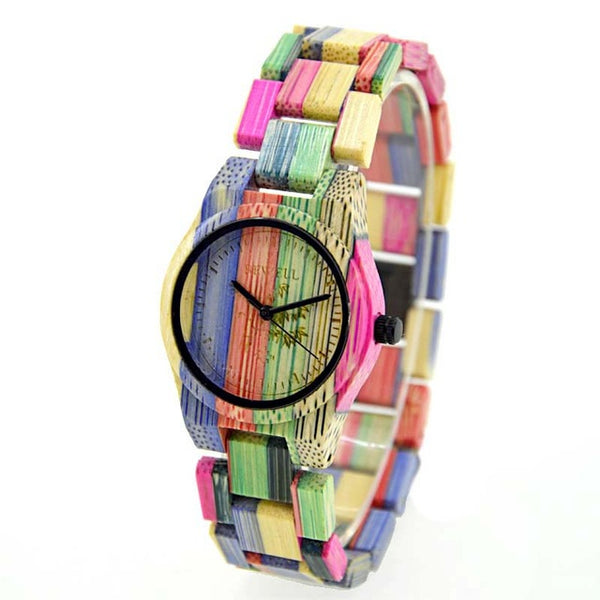 Multi-Colored Analog Wristwatch